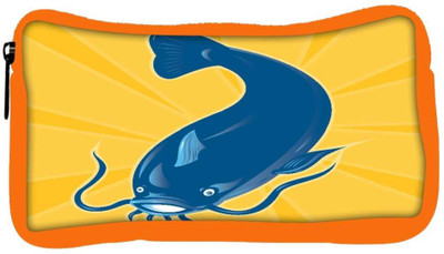 

Snoogg Eco Friendly Canvas Angry Catfish Swimming Down Student Pen Pencil Case Coin Purse Pouch Cosmetic Makeup Bag (ORANGE) Pouch(Multicolor)