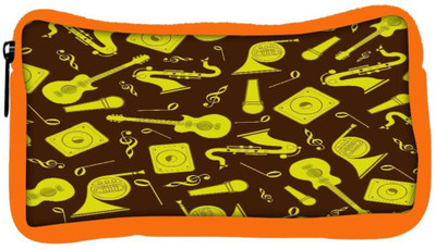 

Snoogg Eco Friendly Canvas Yellow Music Set Designer Student Pen Pencil Case Coin Purse Pouch Cosmetic Makeup Bag (ORANGE) Pouch(Multicolor)