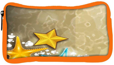 

Snoogg Eco Friendly Canvas Abstract Summer Background Student Pen Pencil Case Coin Purse Pouch Cosmetic Makeup Bag (ORANGE) Pouch(Multicolor)