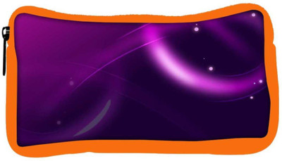 

Snoogg Eco Friendly Canvas Neon Purple Design Designer Student Pen Pencil Case Coin Purse Pouch Cosmetic Makeup Bag (ORANGE) Pouch(Multicolor)