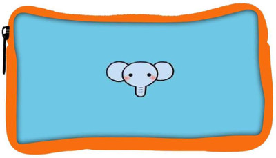 

Snoogg Eco Friendly Canvas Minimal Baby Elephant Student Pen Pencil Case Coin Purse Pouch Cosmetic Makeup Bag (ORANGE) Pouch(Multicolor)