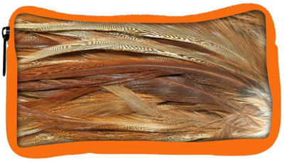 

Snoogg Eco Friendly Canvas Feathers 3 Texture Student Pen Pencil Case Coin Purse Pouch Cosmetic Makeup Bag (ORANGE) Pouch(Multicolor)