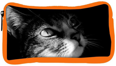 

Snoogg Eco Friendly Canvas Black White Animals Designer Student Pen Pencil Case Coin Purse Pouch Cosmetic Makeup Bag (ORANGE) Pouch(Multicolor)