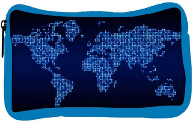 

Snoogg Eco Friendly Canvas Light Blue Map Designer Student Pen Pencil Case Coin Purse Pouch Cosmetic Makeup Bag (BLUE) Pouch(Multicolor)