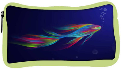 

Snoogg Eco Friendly Canvas Neon Fish Designer Student Pen Pencil Case Coin Purse Pouch Cosmetic Makeup Bag (GREEN) Pouch(Multicolor)