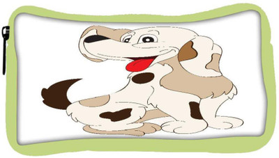 

Snoogg Eco Friendly Canvas Dog Student Pen Pencil Case Coin Purse Pouch Cosmetic Makeup Bag (GREEN) Pouch(Multicolor)