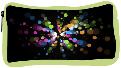 

Snoogg Eco Friendly Canvas Circulo Explosao Colorida Designer Student Pen Pencil Case Coin Purse Pouch Cosmetic Makeup Bag (GREEN) Pouch(Multicolor)