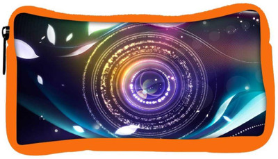 

Snoogg Eco Friendly Canvas Mechanism Of Eye Designer Student Pen Pencil Case Coin Purse Pouch Cosmetic Makeup Bag (ORANGE) Pouch(Multicolor)