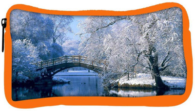 

Snoogg Eco Friendly Canvas Frozen Tree By Lake Side Designer Student Pen Pencil Case Coin Purse Pouch Cosmetic Makeup Bag (ORANGE) Pouch(Multicolor)