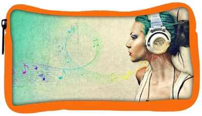 

Snoogg Eco Friendly Canvas Music Is Chic Student Pen Pencil Case Coin Purse Pouch Cosmetic Makeup Bag (ORANGE) Pouch(Multicolor)