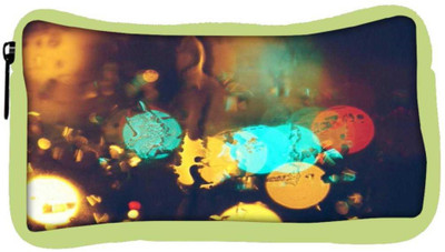 

Snoogg Eco Friendly Canvas Rain Lights Student Pen Pencil Case Coin Purse Pouch Cosmetic Makeup Bag (GREEN) Pouch(Multicolor)