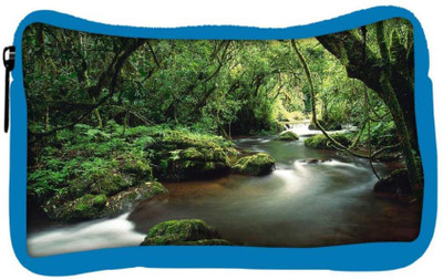 

Snoogg Eco Friendly Canvas Lake In The Jungle Designer Student Pen Pencil Case Coin Purse Pouch Cosmetic Makeup Bag (BLUE) Pouch(Multicolor)