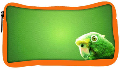 

Snoogg Eco Friendly Canvas Green Parrot Designer Student Pen Pencil Case Coin Purse Pouch Cosmetic Makeup Bag (ORANGE) Pouch(Multicolor)