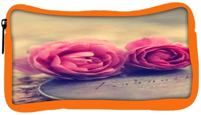 

Snoogg Eco Friendly Canvas Miniature Roses Student Pen Pencil Case Coin Purse Pouch Cosmetic Makeup Bag (ORANGE) Pouch(Multicolor)