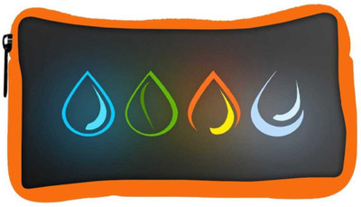 

Snoogg Eco Friendly Canvas Colorful Drops Designer Student Pen Pencil Case Coin Purse Pouch Cosmetic Makeup Bag (ORANGE) Pouch(Multicolor)