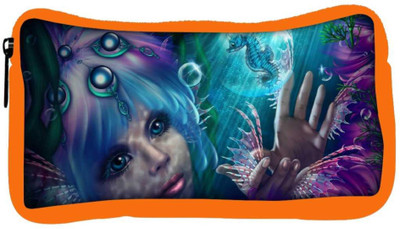 

Snoogg Eco Friendly Canvas Mermaid Fantasy Designer Student Pen Pencil Case Coin Purse Pouch Cosmetic Makeup Bag (ORANGE) Pouch(Multicolor)