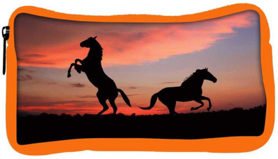 

Snoogg Eco Friendly Canvas Standing Horse Designer Student Pen Pencil Case Coin Purse Pouch Cosmetic Makeup Bag (ORANGE) Pouch(Multicolor)