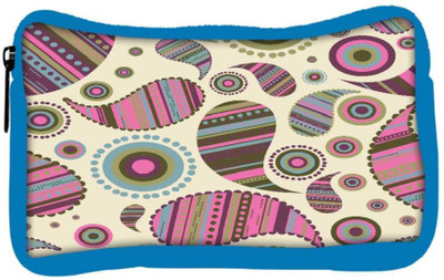 

Snoogg Eco Friendly Canvas Cream Abstract Pattern Designer Student Pen Pencil Case Coin Purse Pouch Cosmetic Makeup Bag (BLUE) Pouch(Multicolor)