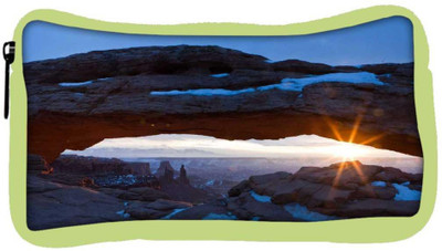 

Snoogg Eco Friendly Canvas Snow Mountain Designer Student Pen Pencil Case Coin Purse Pouch Cosmetic Makeup Bag (GREEN) Pouch(Multicolor)