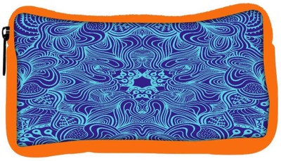 

Snoogg Eco Friendly Canvas Abstract Neon Blue Pattern Designer Student Pen Pencil Case Coin Purse Pouch Cosmetic Makeup Bag (ORANGE) Pouch(Multicolor)