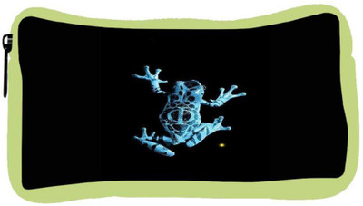 

Snoogg Eco Friendly Canvas Frog On My Phone Student Pen Pencil Case Coin Purse Pouch Cosmetic Makeup Bag (GREEN) Pouch(Multicolor)