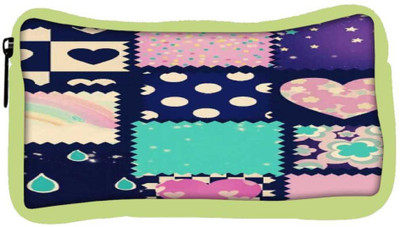 

Snoogg Eco Friendly Canvas Abstract Cute Student Pen Pencil Case Coin Purse Pouch Cosmetic Makeup Bag (GREEN) Pouch(Multicolor)