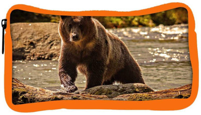 

Snoogg Eco Friendly Canvas Bear From The River Designer Student Pen Pencil Case Coin Purse Pouch Cosmetic Makeup Bag (ORANGE) Pouch(Multicolor)