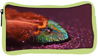 

Snoogg Eco Friendly Canvas Peacock Feather Drops Student Pen Pencil Case Coin Purse Pouch Cosmetic Makeup Bag (GREEN) Pouch(Multicolor)