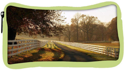 

Snoogg Eco Friendly Canvas Clear Pathway Designer Student Pen Pencil Case Coin Purse Pouch Cosmetic Makeup Bag (GREEN) Pouch(Multicolor)