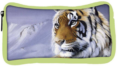 

Snoogg Eco Friendly Canvas Face Of The Tiger Designer Student Pen Pencil Case Coin Purse Pouch Cosmetic Makeup Bag (GREEN) Pouch(Multicolor)
