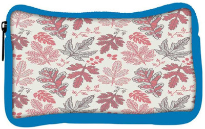 

Snoogg Eco Friendly Canvas Maroon Leaves Designer Student Pen Pencil Case Coin Purse Pouch Cosmetic Makeup Bag (BLUE) Pouch(Multicolor)