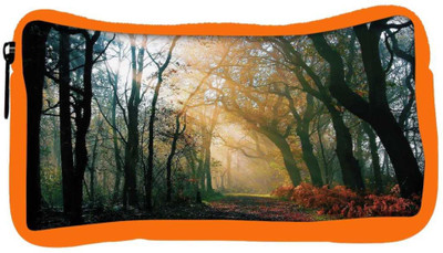 

Snoogg Eco Friendly Canvas Abstract Dense Forest Designer Student Pen Pencil Case Coin Purse Pouch Cosmetic Makeup Bag (ORANGE) Pouch(Multicolor)