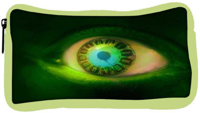 

Snoogg Eco Friendly Canvas Clock In A Green Eye 2605 Student Pen Pencil Case Coin Purse Pouch Cosmetic Makeup Bag (GREEN) Pouch(Multicolor)