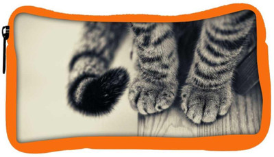 

Snoogg Eco Friendly Canvas Black And White Cat Paws Designer Student Pen Pencil Case Coin Purse Pouch Cosmetic Makeup Bag (ORANGE) Pouch(Multicolor)