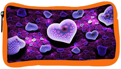 

Snoogg Eco Friendly Canvas Amazing Hearts Designer Student Pen Pencil Case Coin Purse Pouch Cosmetic Makeup Bag (ORANGE) Pouch(Multicolor)