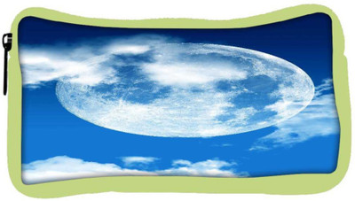 

Snoogg Eco Friendly Canvas Blue Sky Moon Student Pen Pencil Case Coin Purse Pouch Cosmetic Makeup Bag (GREEN) Pouch(Multicolor)