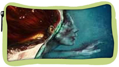 

Snoogg Eco Friendly Canvas Abstract Painting Designer Student Pen Pencil Case Coin Purse Pouch Cosmetic Makeup Bag (GREEN) Pouch(Multicolor)