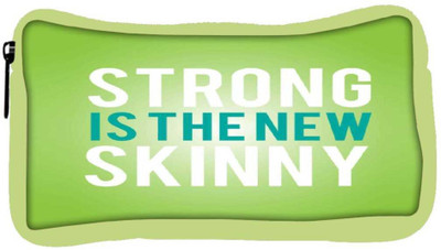 

Snoogg Eco Friendly Canvas Strong Is The New Skinny Student Pen Pencil Case Coin Purse Pouch Cosmetic Makeup Bag (GREEN) Pouch(Multicolor)