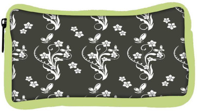 

Snoogg Eco Friendly Canvas White Floral Pattern Designer Student Pen Pencil Case Coin Purse Pouch Cosmetic Makeup Bag (GREEN) Pouch(Multicolor)