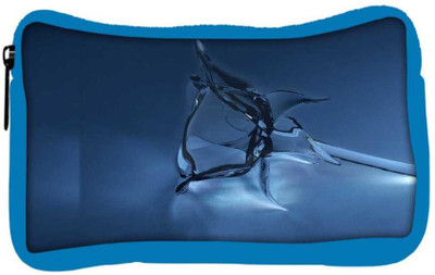 

Snoogg Eco Friendly Canvas Crystal Rose Designer Student Pen Pencil Case Coin Purse Pouch Cosmetic Makeup Bag (BLUE) Pouch(Multicolor)