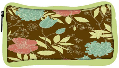 

Snoogg Eco Friendly Canvas Seamless Vintage Flower Pattern Student Pen Pencil Case Coin Purse Pouch Cosmetic Makeup Bag (GREEN) Pouch(Multicolor)