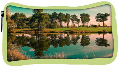 

Snoogg Eco Friendly Canvas River Side Tree Designer Student Pen Pencil Case Coin Purse Pouch Cosmetic Makeup Bag (GREEN) Pouch(Multicolor)