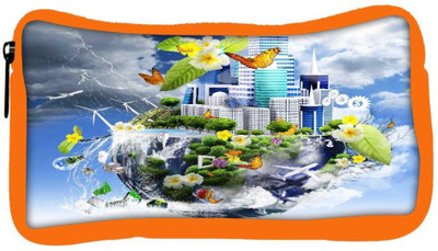 

Snoogg Eco Friendly Canvas Half Earth Student Pen Pencil Case Coin Purse Pouch Cosmetic Makeup Bag (ORANGE) Pouch(Multicolor)