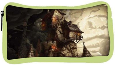 

Snoogg Eco Friendly Canvas Haunted Mansion 2691 Student Pen Pencil Case Coin Purse Pouch Cosmetic Makeup Bag (GREEN) Pouch(Multicolor)