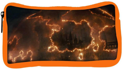 

Snoogg Eco Friendly Canvas Castle Designer Student Pen Pencil Case Coin Purse Pouch Cosmetic Makeup Bag (ORANGE) Pouch(Multicolor)