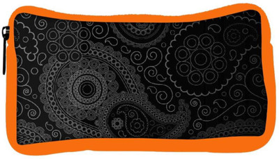 

Snoogg Eco Friendly Canvas Paisely Pattern Black Student Pen Pencil Case Coin Purse Pouch Cosmetic Makeup Bag (ORANGE) Pouch(Multicolor)
