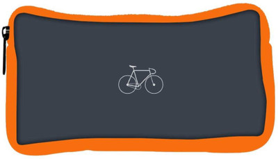 

Snoogg Eco Friendly Canvas Simple Cycle Designer Student Pen Pencil Case Coin Purse Pouch Cosmetic Makeup Bag (ORANGE) Pouch(Multicolor)