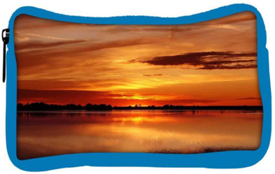 

Snoogg Eco Friendly Canvas Sunset View Designer Student Pen Pencil Case Coin Purse Pouch Cosmetic Makeup Bag (BLUE) Pouch(Multicolor)