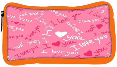 

Snoogg Eco Friendly Canvas I Love You Pink Pattern 1 Designer Student Pen Pencil Case Coin Purse Pouch Cosmetic Makeup Bag (ORANGE) Pouch(Multicolor)