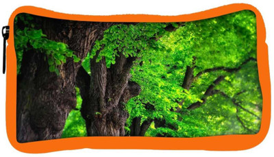 

Snoogg Eco Friendly Canvas Green Leaves In Tree Designer Student Pen Pencil Case Coin Purse Pouch Cosmetic Makeup Bag (ORANGE) Pouch(Multicolor)